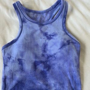 lululemon cropped ebb to street tank